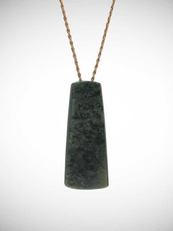Moko Pounamu Toki Genuine NZ Kawakawa Greenstone - Motukairangi