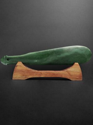 Moko Pounamu Mere NZ Genuine Kahotea  Pounamu - Te Urewera