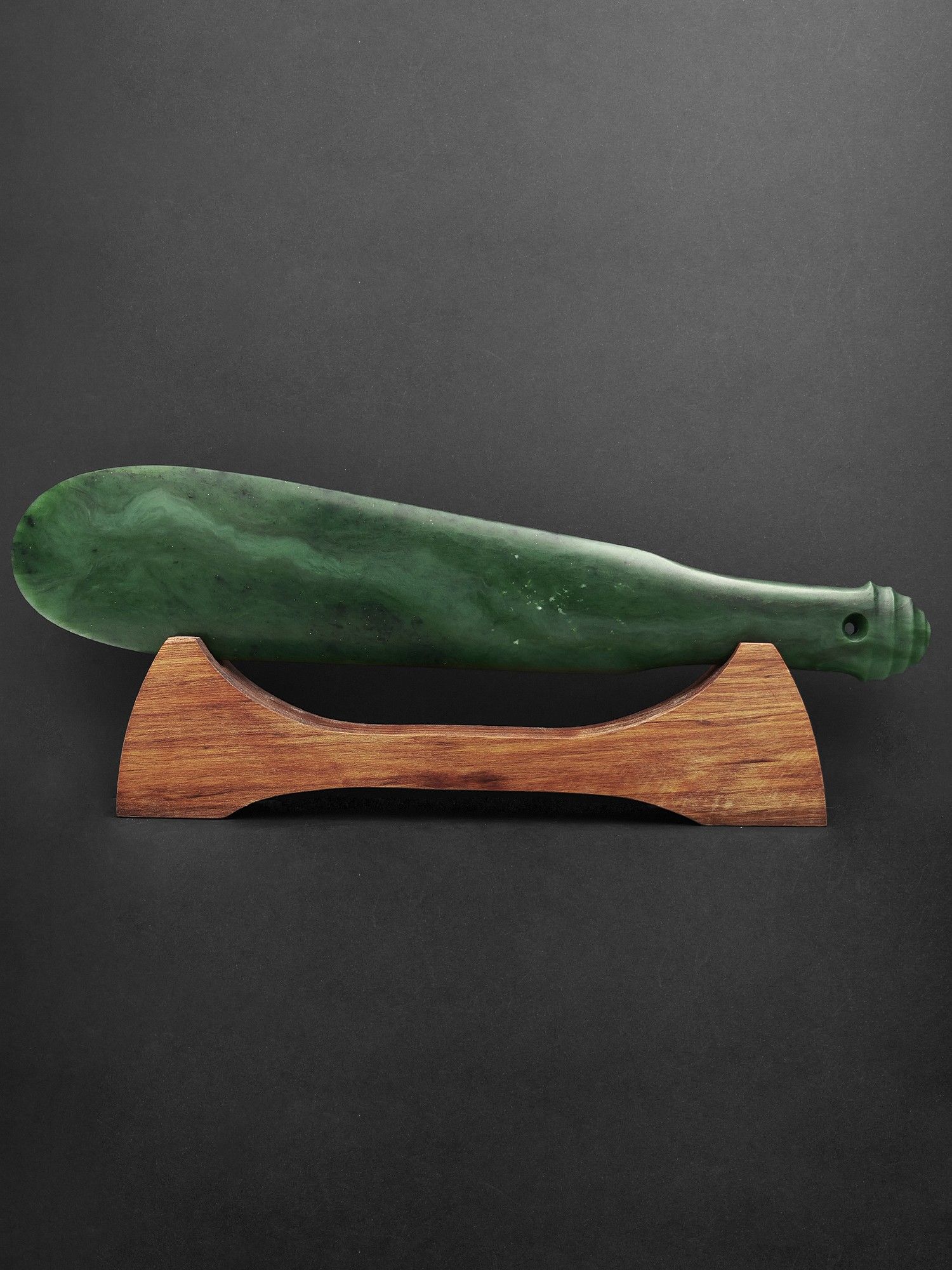 Moko Pounamu Mere NZ Genuine Kahotea  Pounamu - Te Urewera