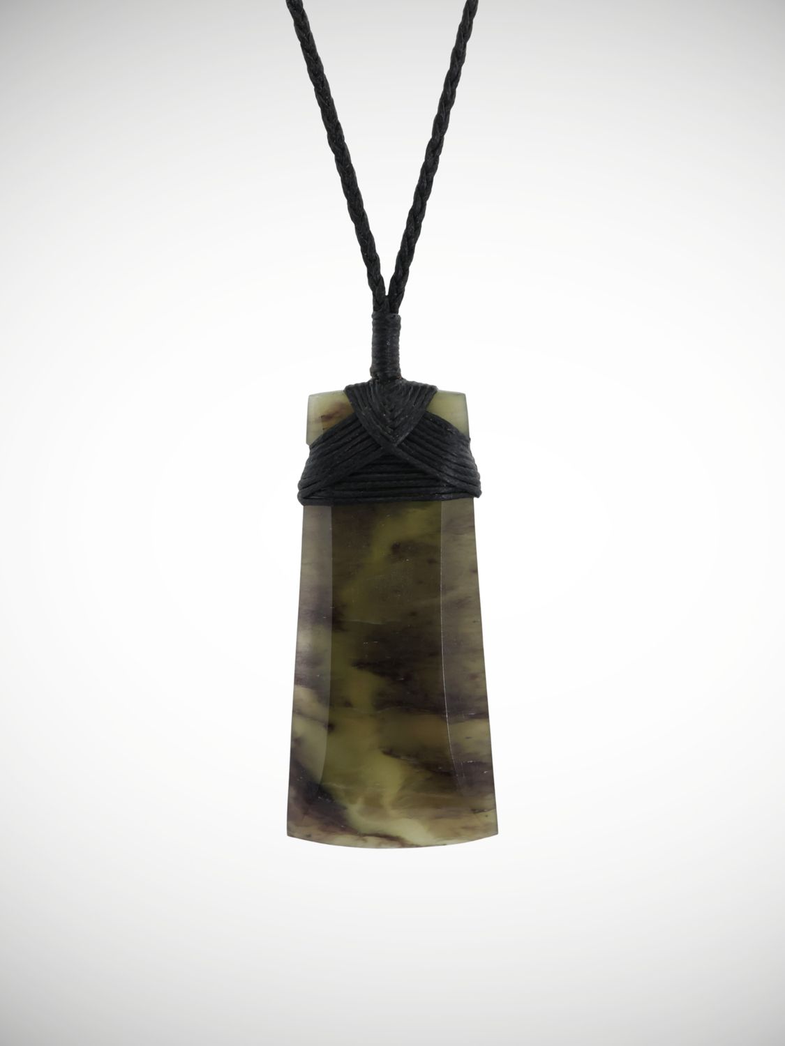 Moko Pounamu Toki Genuine NZ Kawakawa Greenstone - Maungaraki