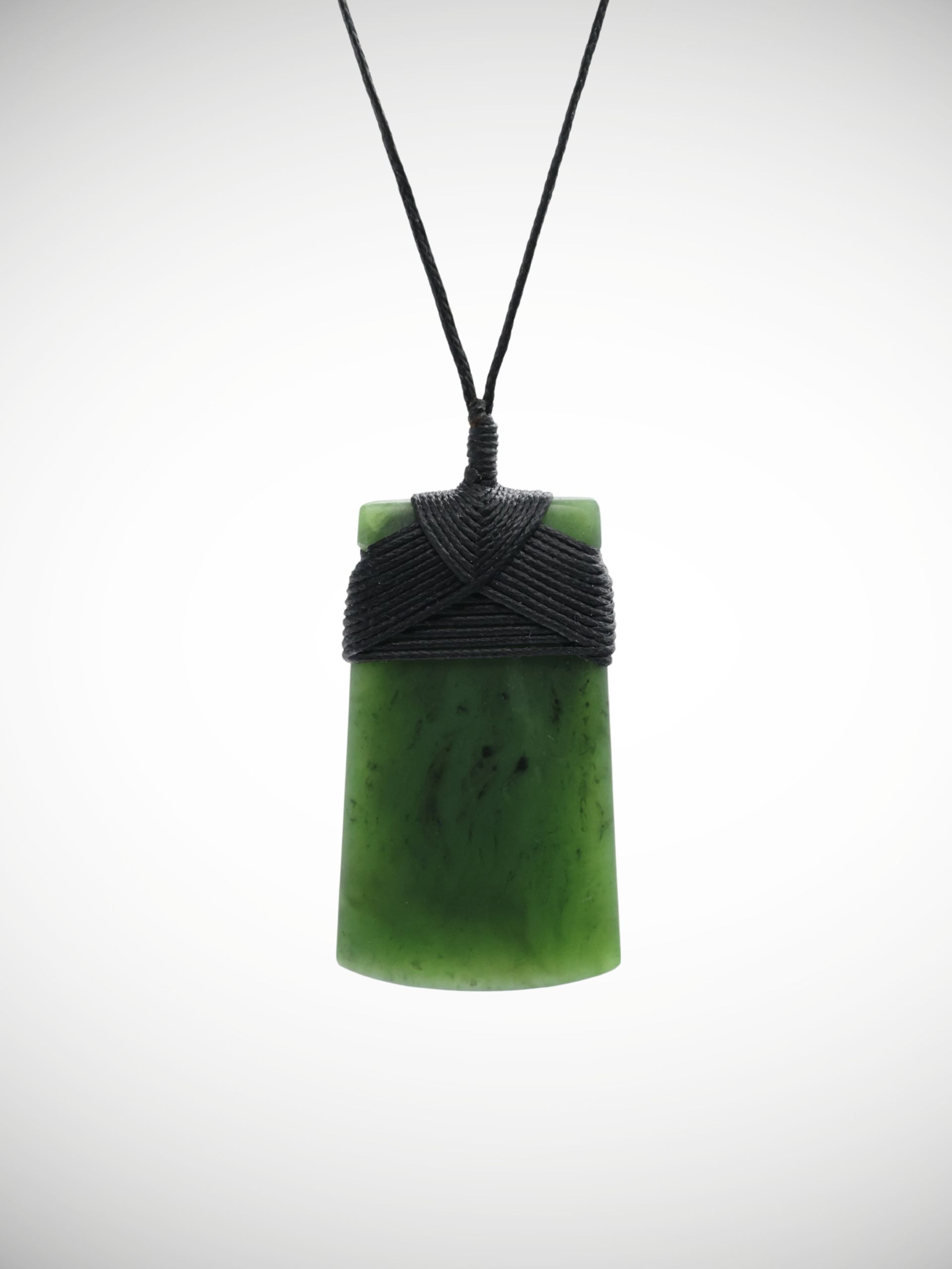 Moko Pounamu Toki Genuine NZ Kawakawa Greenstone - Motukaranui