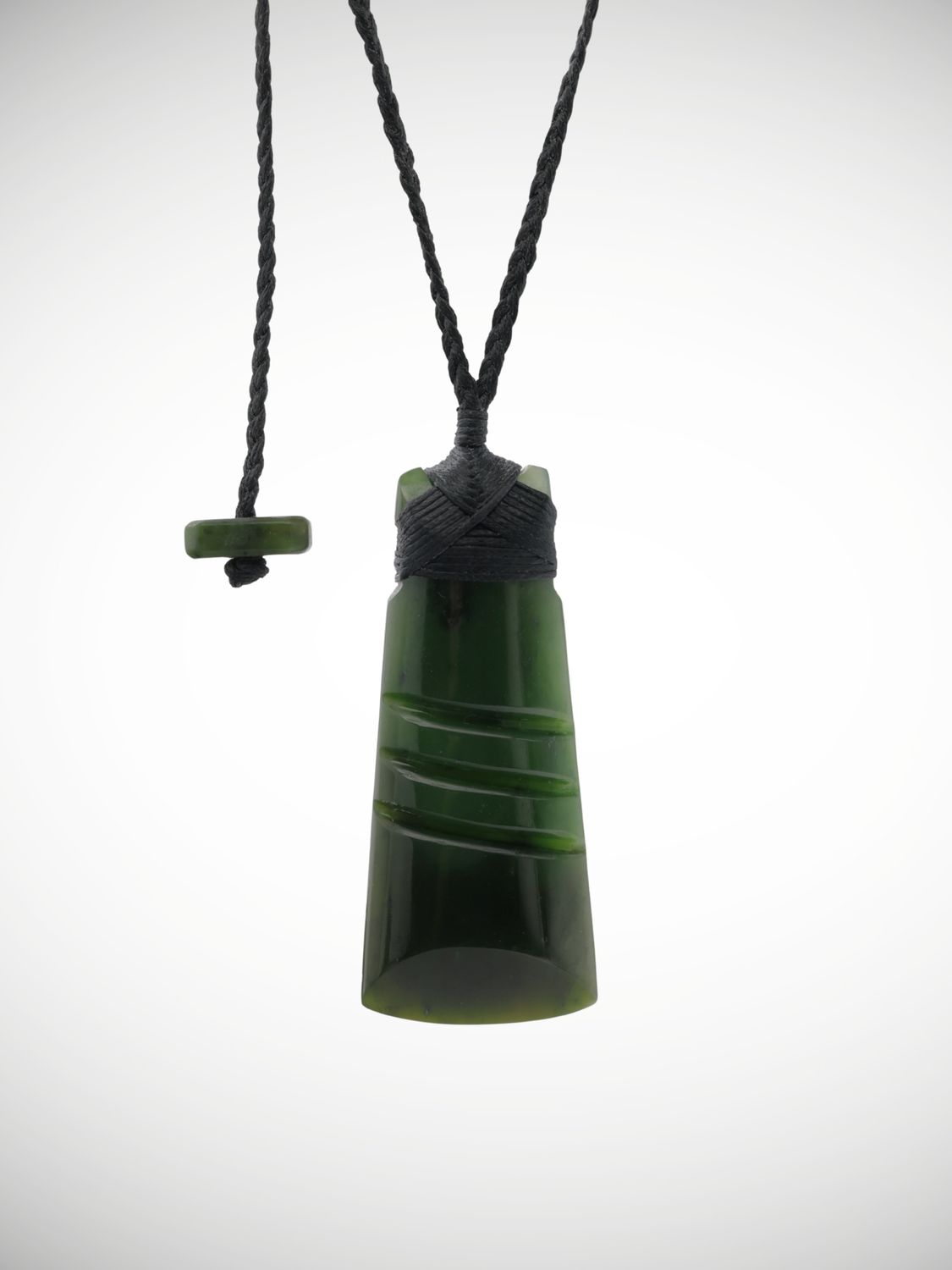 Moko Pounamu Toki Genuine NZ Kawakawa Greenstone - Ngamotu