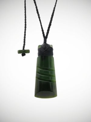 Moko Pounamu Toki Genuine NZ Kawakawa Greenstone - Ngamotu Moko Pounamu Toki Genuine NZ Kawakawa Greenstone - Ngamotu