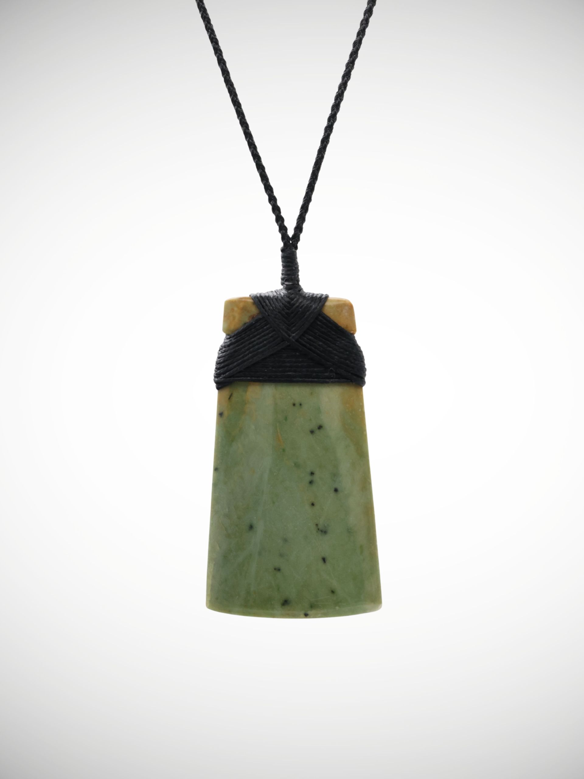 Moko Pounamu Toki Genuine NZ Marsden Flower Greenstone - Ngapohatu