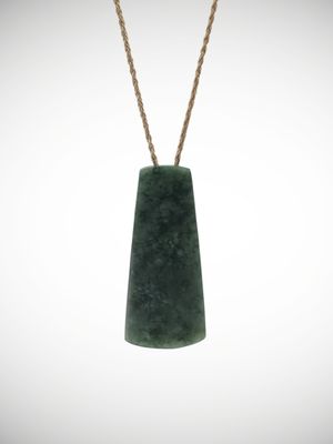 Moko Pounamu Toki Genuine NZ Kawakawa Greenstone - Ngapuna
