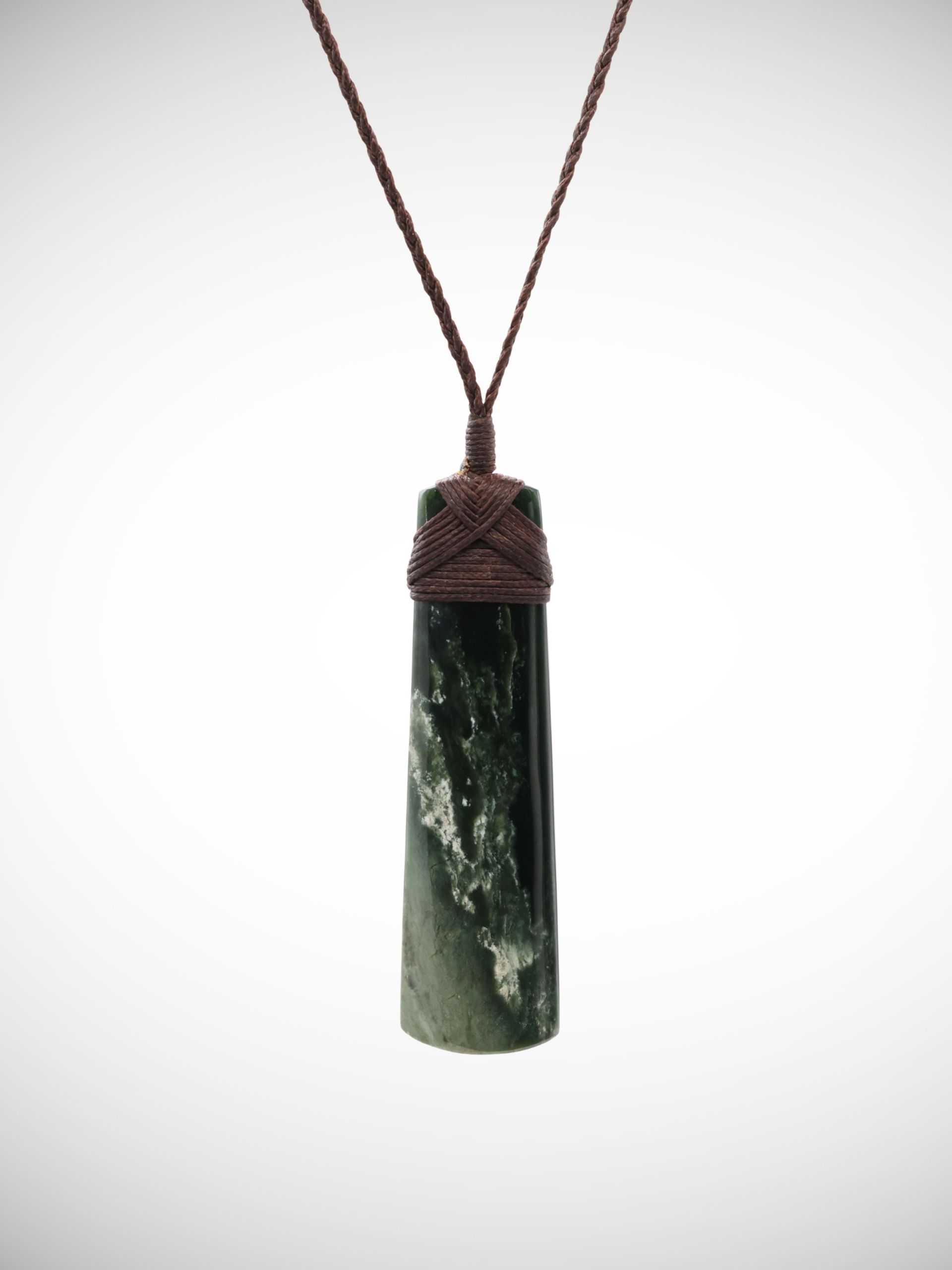 Moko Pounamu Toki Genuine NZ Kahotea Greenstone - Ngatira