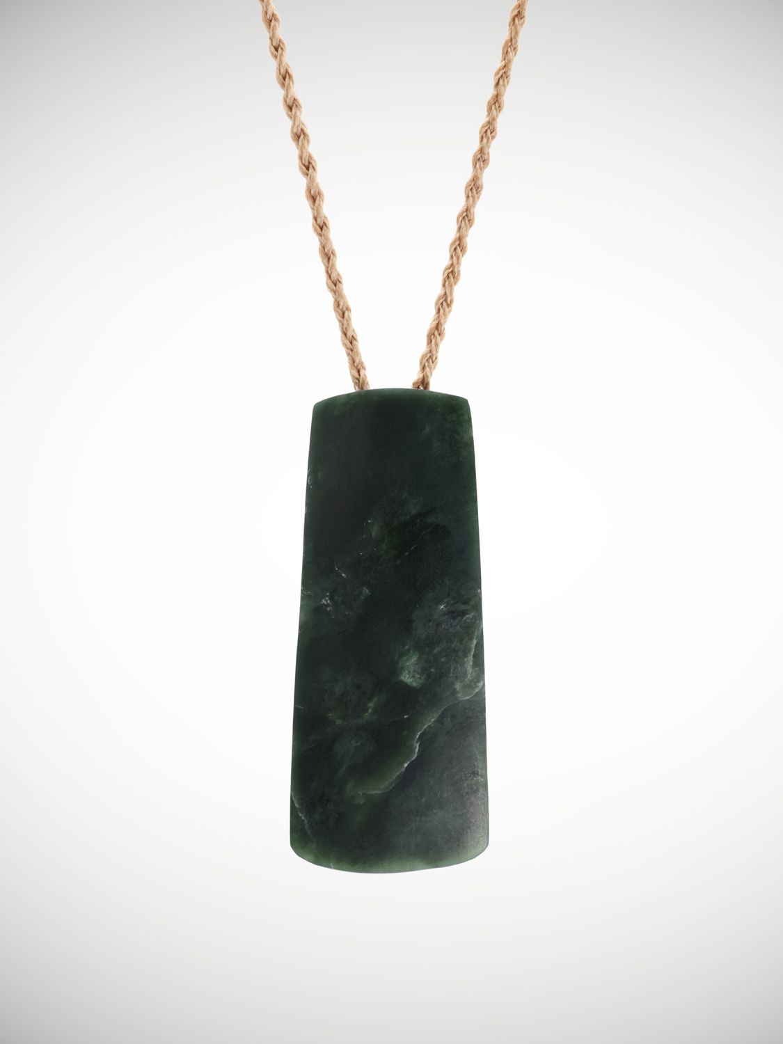 Moko Pounamu Toki Genuine NZ Kawakawa Greenstone - Ngawha