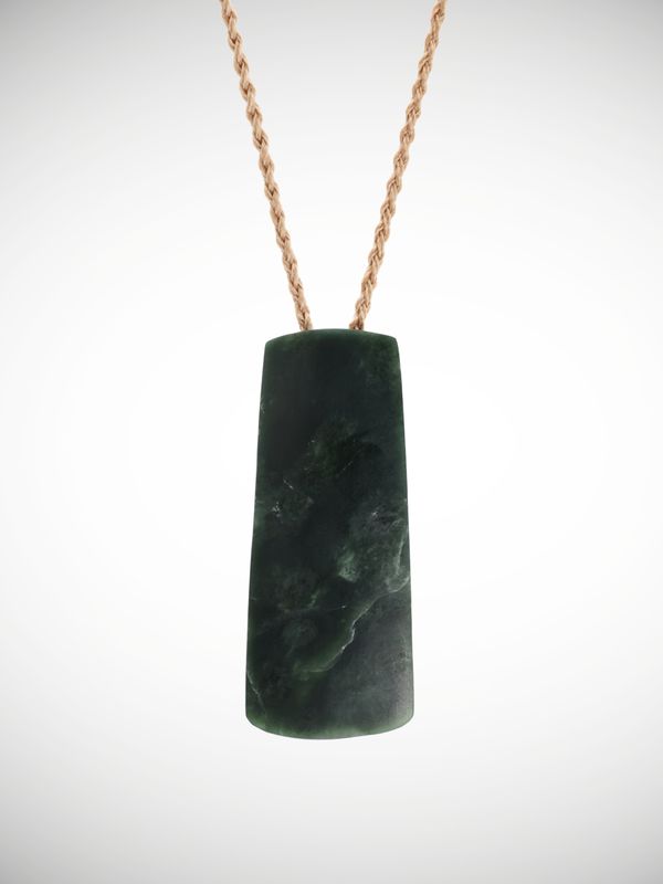 Moko Pounamu Toki Genuine NZ Kawakawa Greenstone - Ngawha