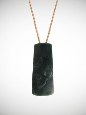Moko Pounamu Toki Genuine NZ Kawakawa Greenstone - Ngawha