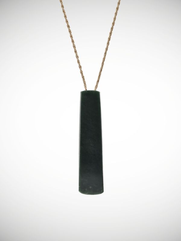 Moko Pounamu Toki Genuine NZ Kawakawa Greenstone - Ngutunui