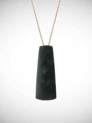 Moko Pounamu Toki Genuine NZ Kawakawa Greenstone - Nukumania