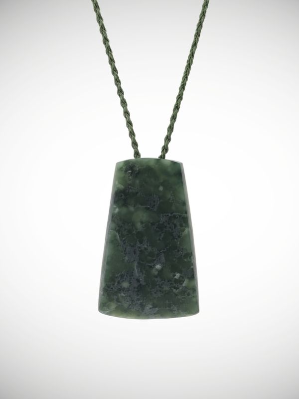 Moko Pounamu Toki Genuine NZ Kawakawa Greenstone - Oamaru