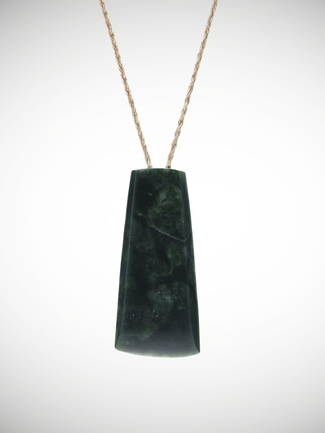 Moko Pounamu Toki Genuine NZ Kawakawa Greenstone - Oaonui