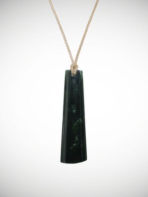 Moko Pounamu Kuru Genuine NZ Kawakawa Greenstone - Auripo