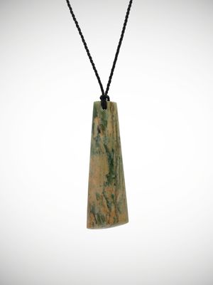 Moko Pounamu Kuru Genuine NZ Marsden Flower Greenstone - Onawe