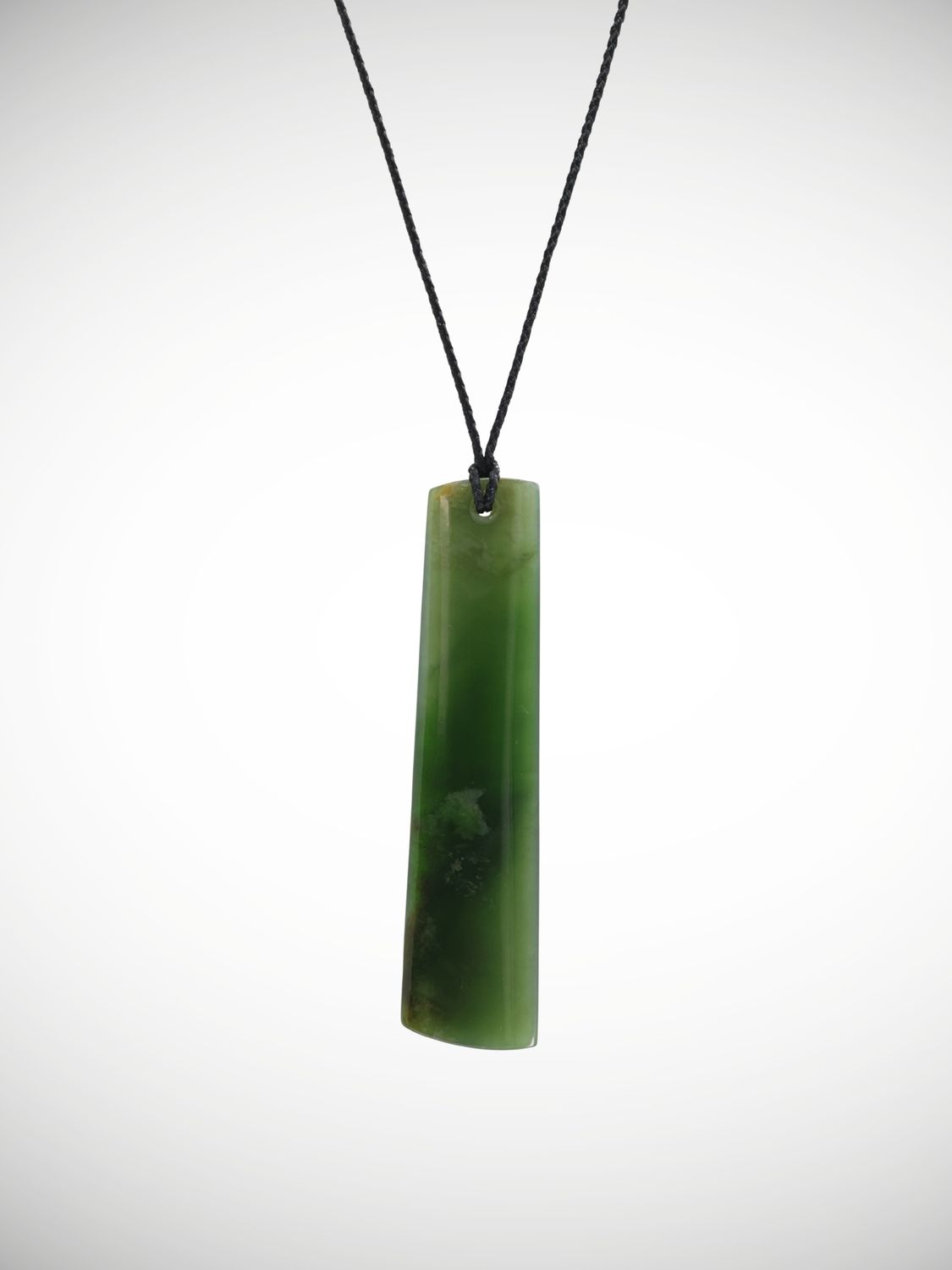 Moko Pounamu Kuru Genuine NZ Kawakawa Greenstone - Oneroa