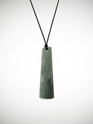 Moko Pounamu Kuru Genuine NZ Inanga Greenstone - Omihi