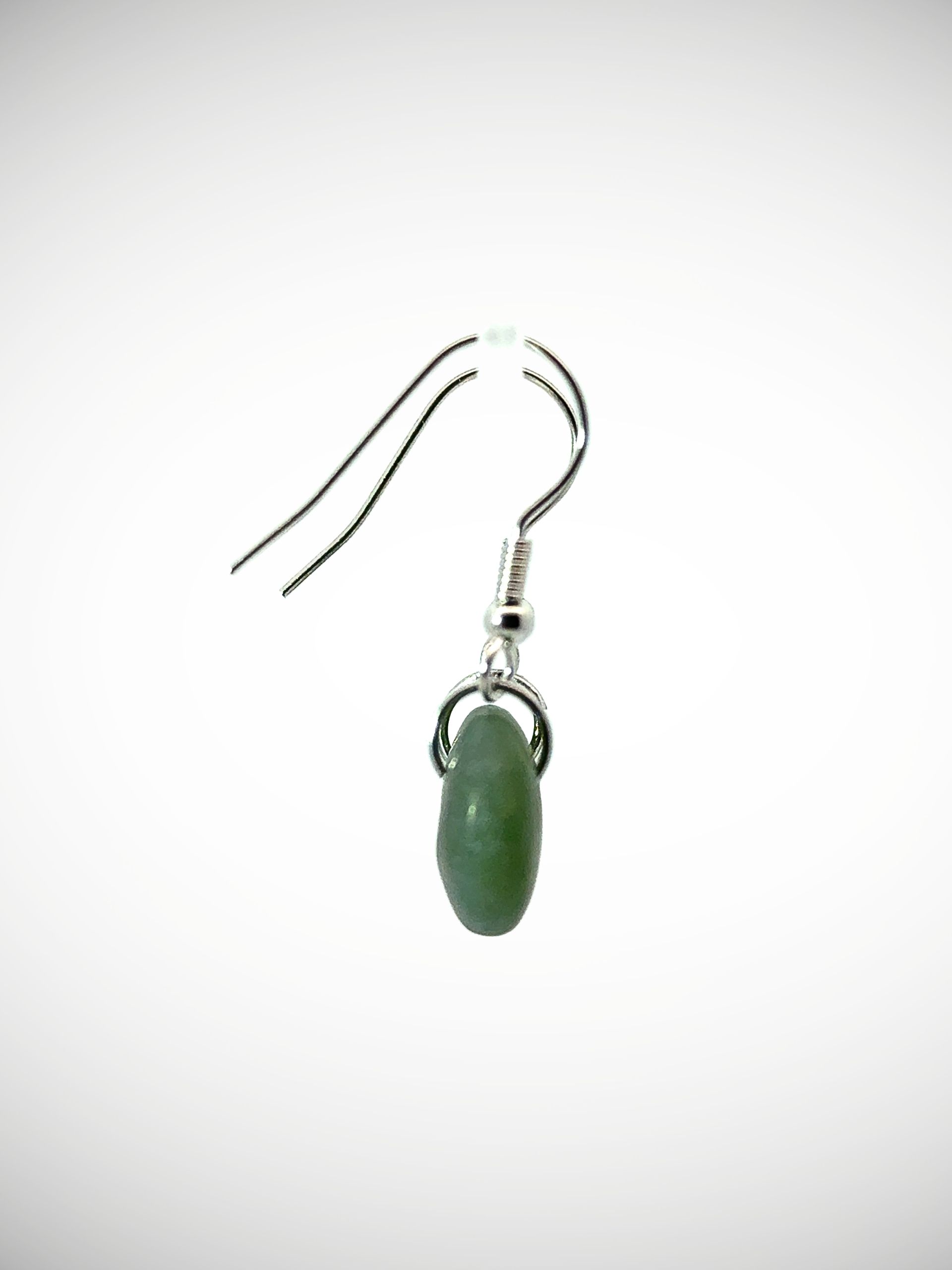 Moko Pounamu Porohita (Disc) Genuine NZ Kawakawa Greenstone & Sterling Silver Earrings - Waikanae