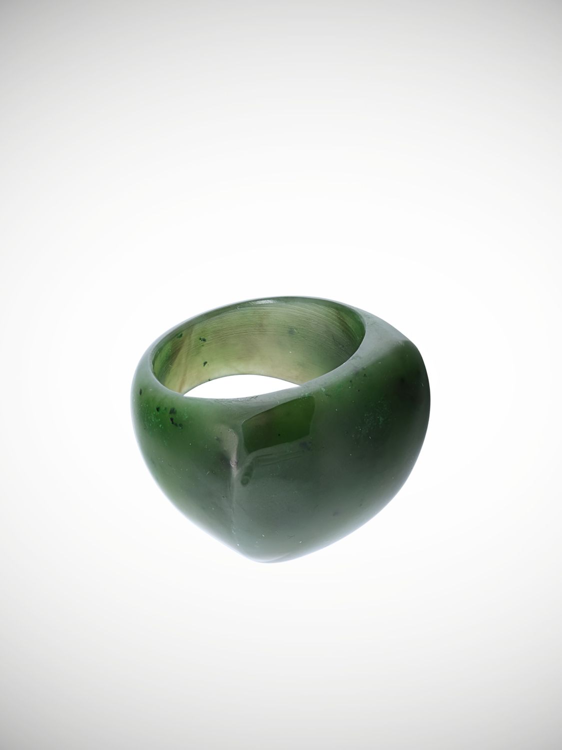 Moko Pounamu Nord Ring Genuine NZ Kawakawa Greenstone - Waimaru Moko Pounamu Nord Ring Genuine NZ Kawakawa Greenstone - Waimaru