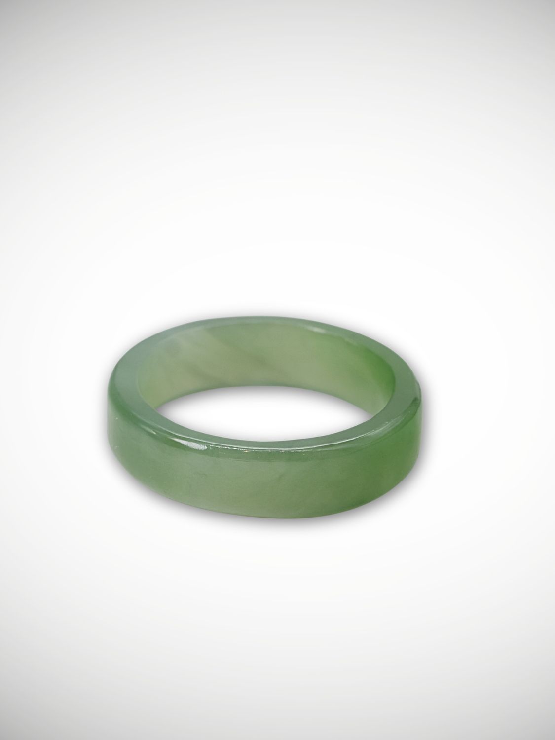 Moko Pounamu Flat Band Ring Genuine NZ Inanga Greenstone - Waimarie Moko Pounamu Flat Band Ring Genuine NZ Inanga Greenstone - Waimarie