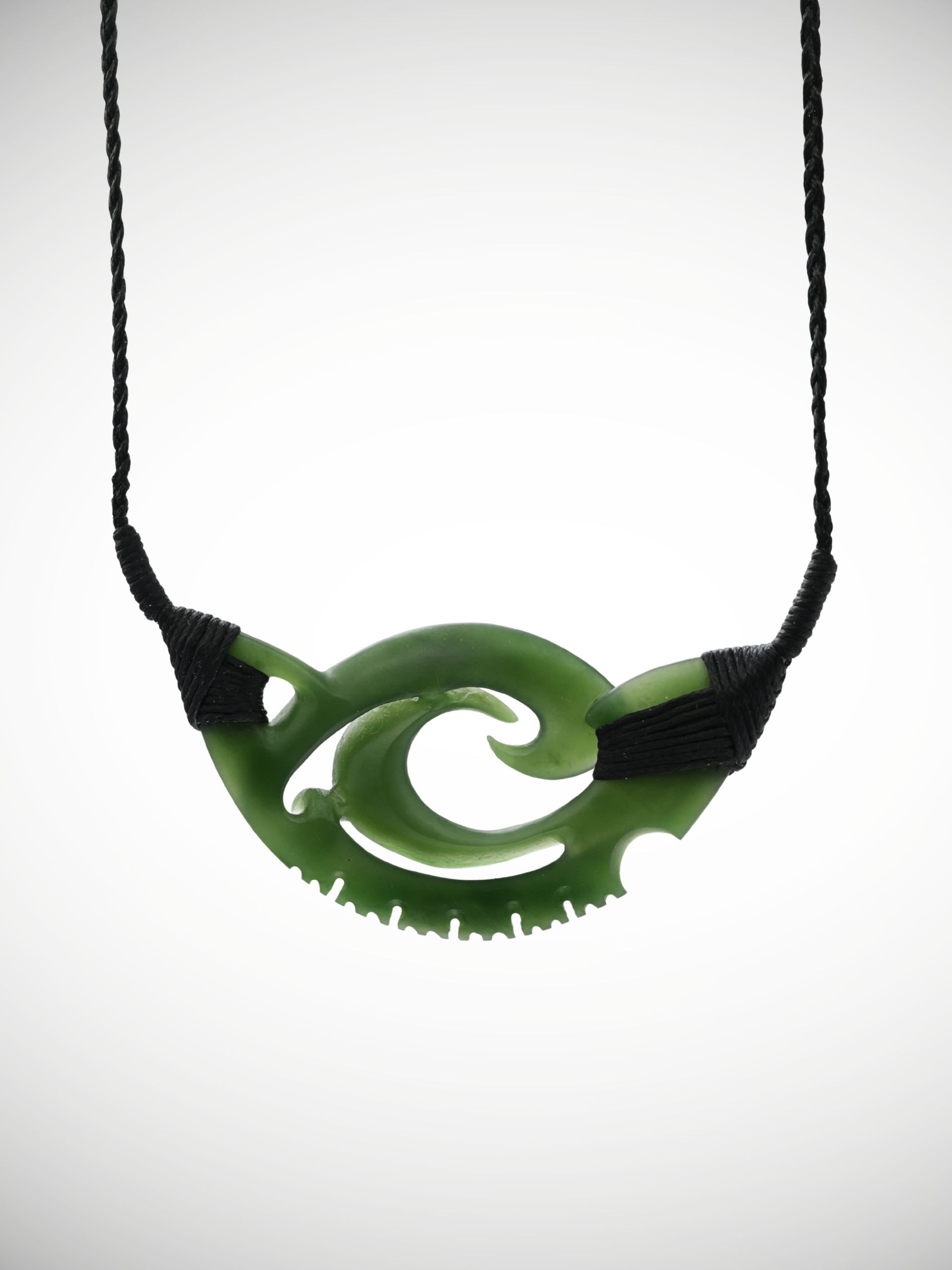Moko Pounamu Kouma (Breastplate) Genuine NZ Kahurangi Greenstone - Pohonui