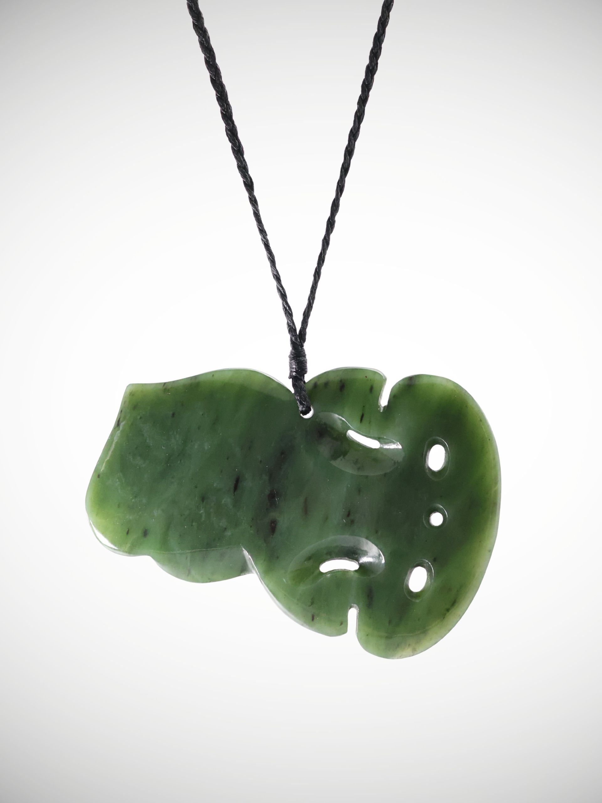 Moko Pounamu Hei Tiki Genuine NZ Kawakawa Greenstone  - Kereone