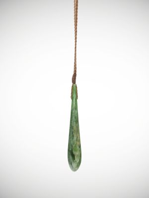 Moko Pounamu Roimata (Teardrop) Genuine NZ Kahurangi Flower Greenstone - Mangaore