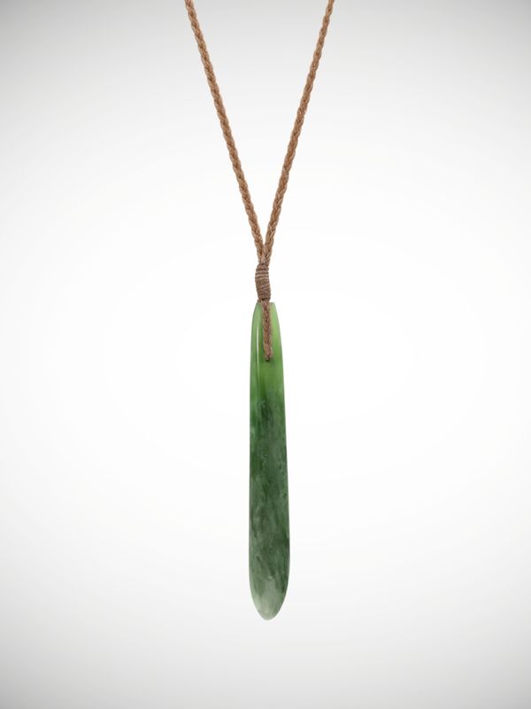 Moko Pounamu Roimata (Teardrop) Genuine NZ Kahurangi Flower Greenstone - Mangaore