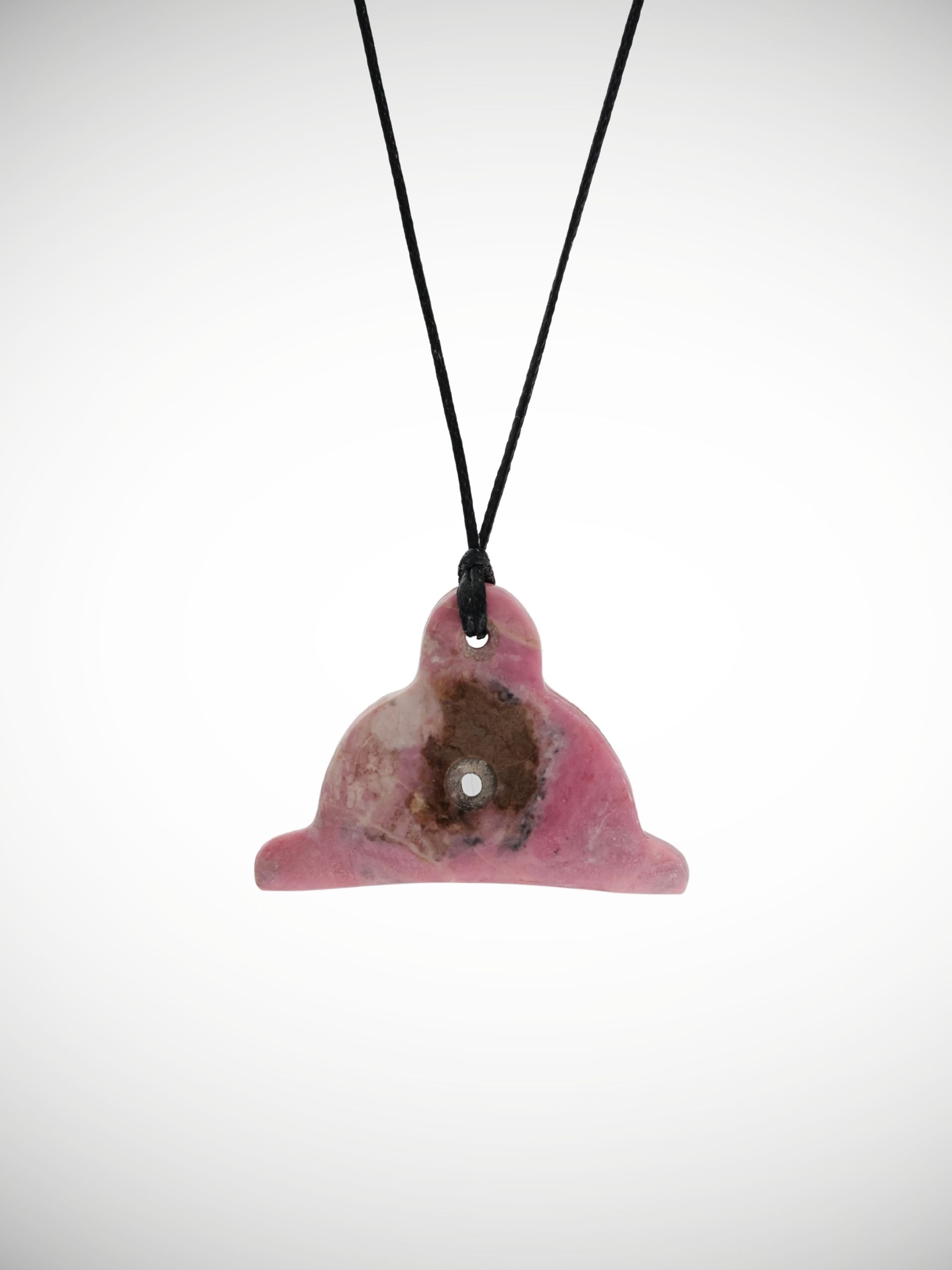 Moko Pounamu Shepherds Whistle Genuine NZ Rhodonite - Mangarapa