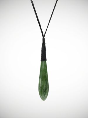 Moko Pounamu Roimata (Teardrop) Genuine NZ Kahurangi Flower Greenstone - Mangamahu