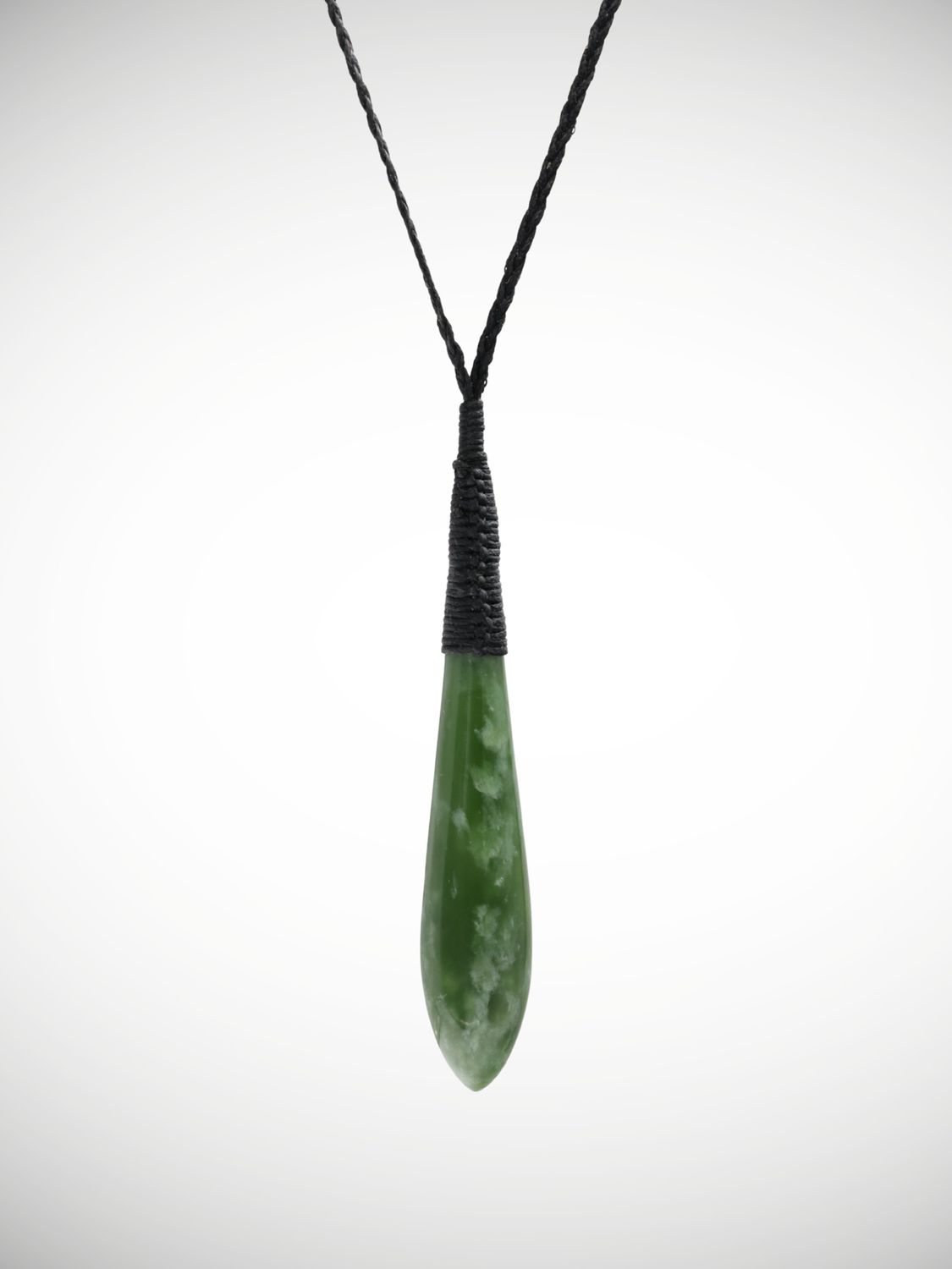 Moko Pounamu Roimata (Teardrop) Genuine NZ Kahurangi Flower Greenstone - Mangamahu