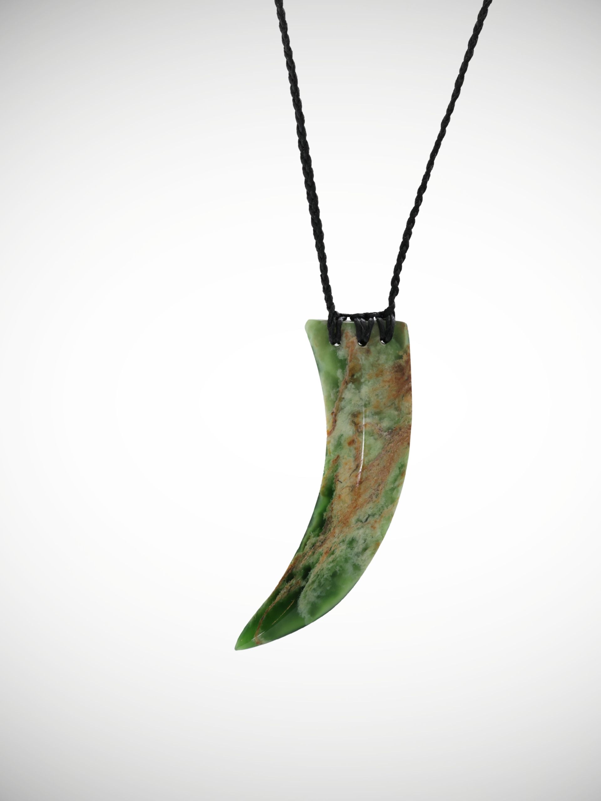 Moko Pounamu Rei Niho Genuine NZ Kahurangi Flower Pounamu Greenstone - Kaihu