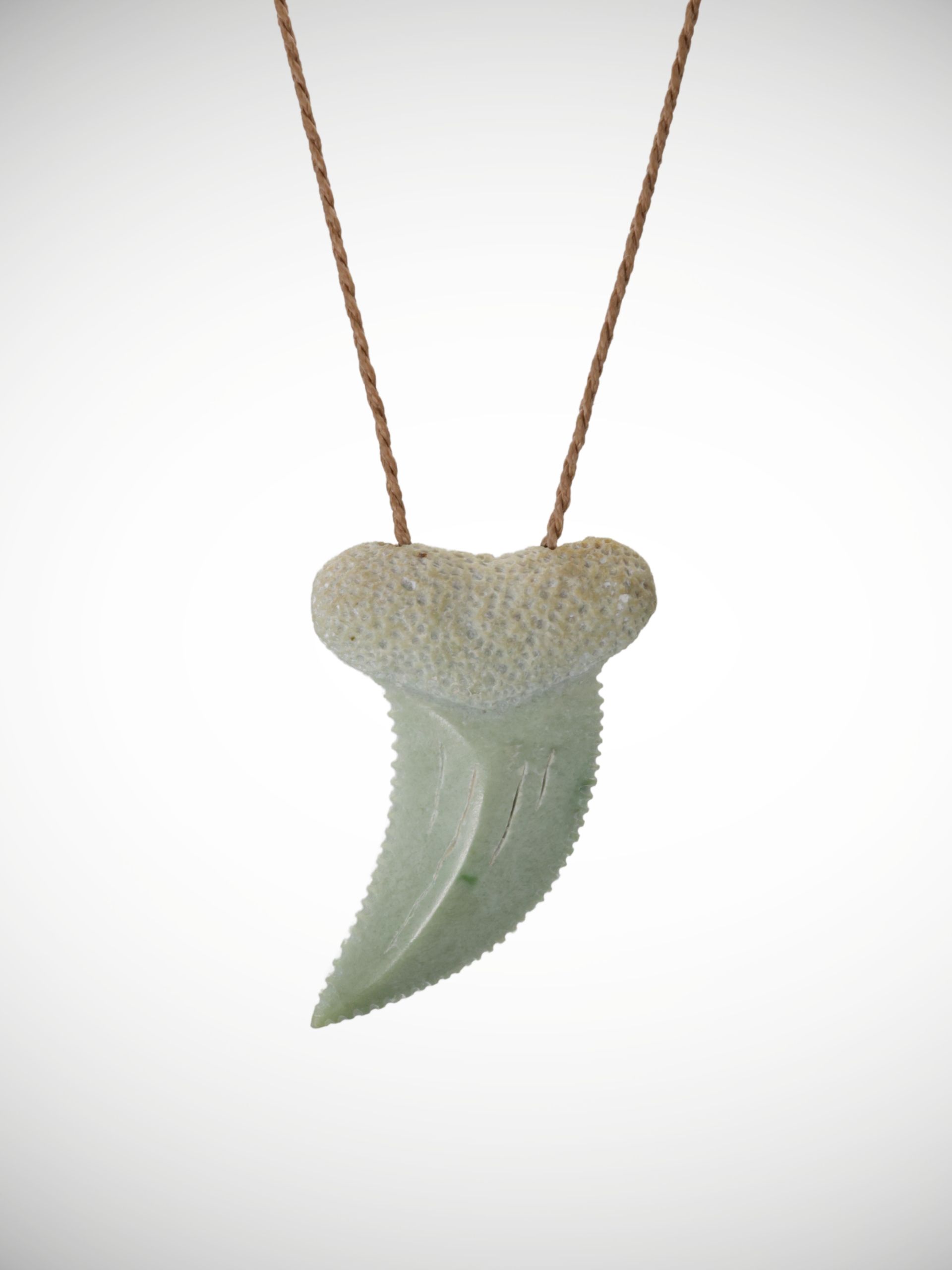 Moko Pounamu Rei Niho (Tooth) Genuine NZ Inanga Pounamu Greenstone - Auripo