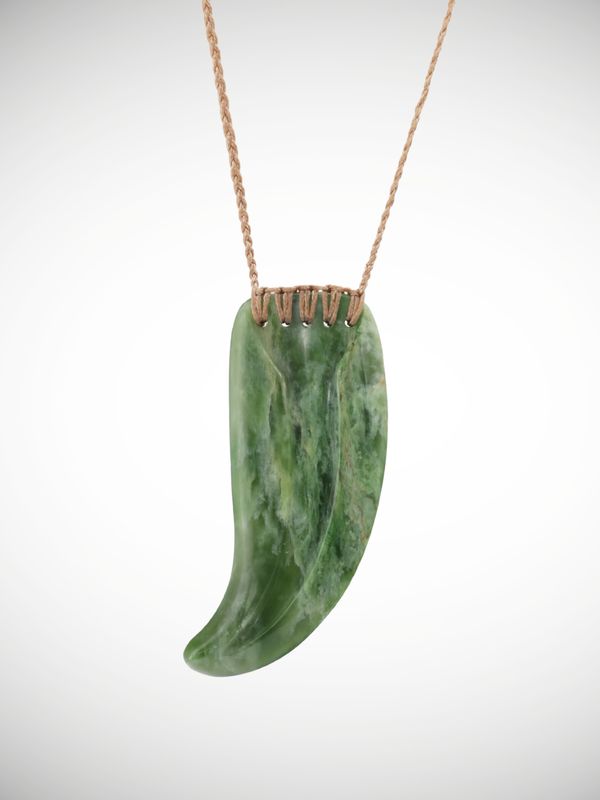 Moko Pounamu Rei Niho Genuine NZ Kahurangi Flower Pounamu Greenstone - Moanariri