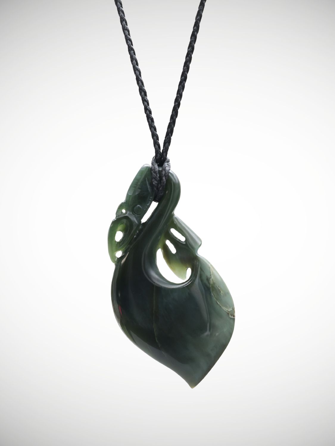 Moko Pounamu Manaia Genuine NZ Kawakawa Greenstone - Motutawa Moko Pounamu Manaia Genuine NZ Kawakawa Greenstone - Motutawa