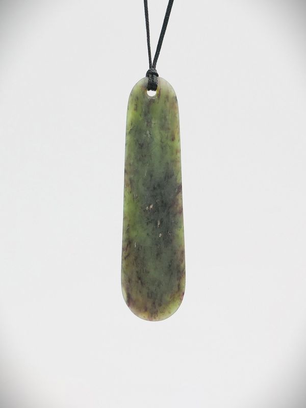Moko Pounamu Roimata NZ Genuine Hapopo Greenstone - Ruatoki