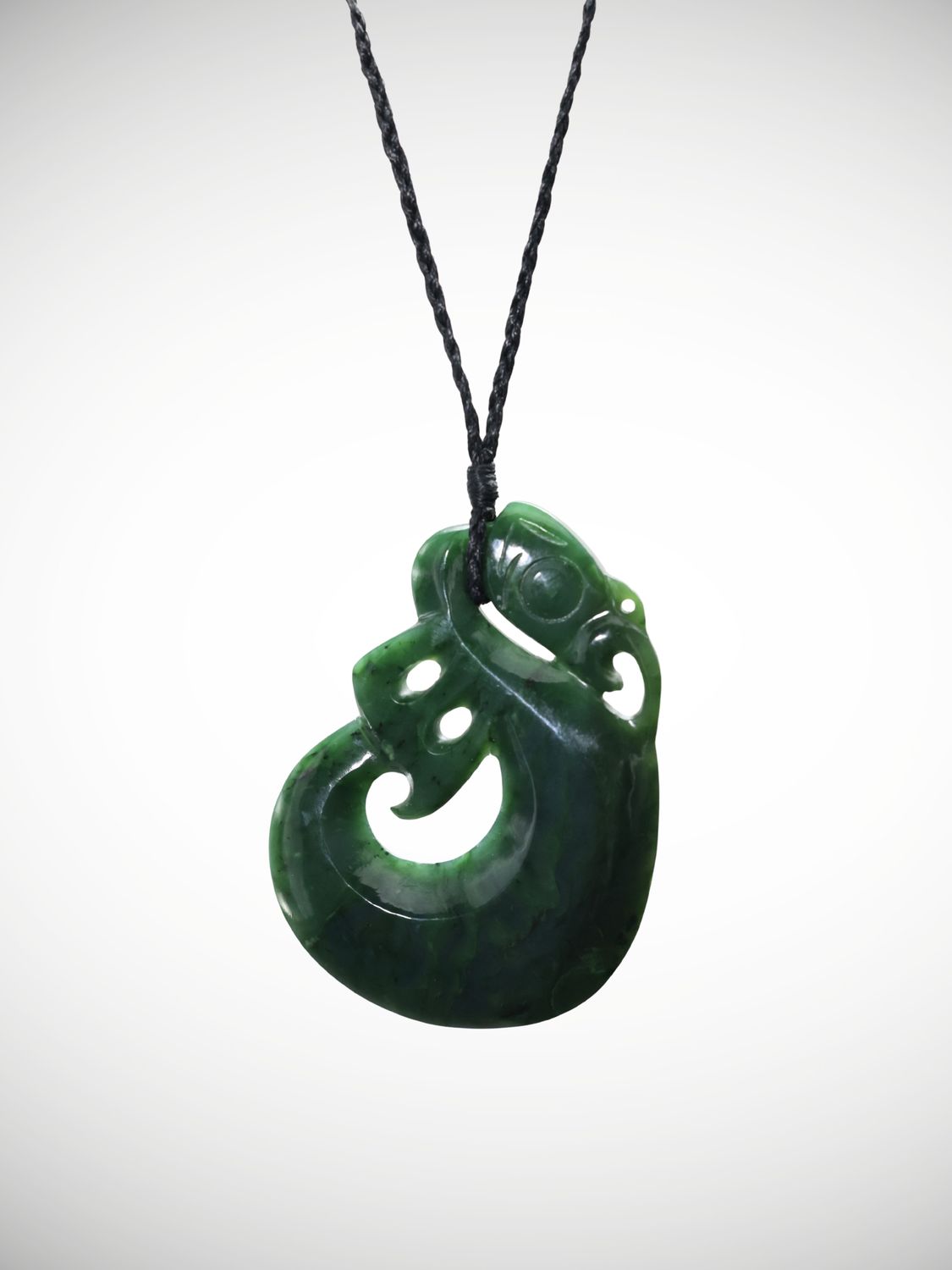 Moko Pounamu Manaia Genuine NZ Kawakawa Greenstone - Motunau