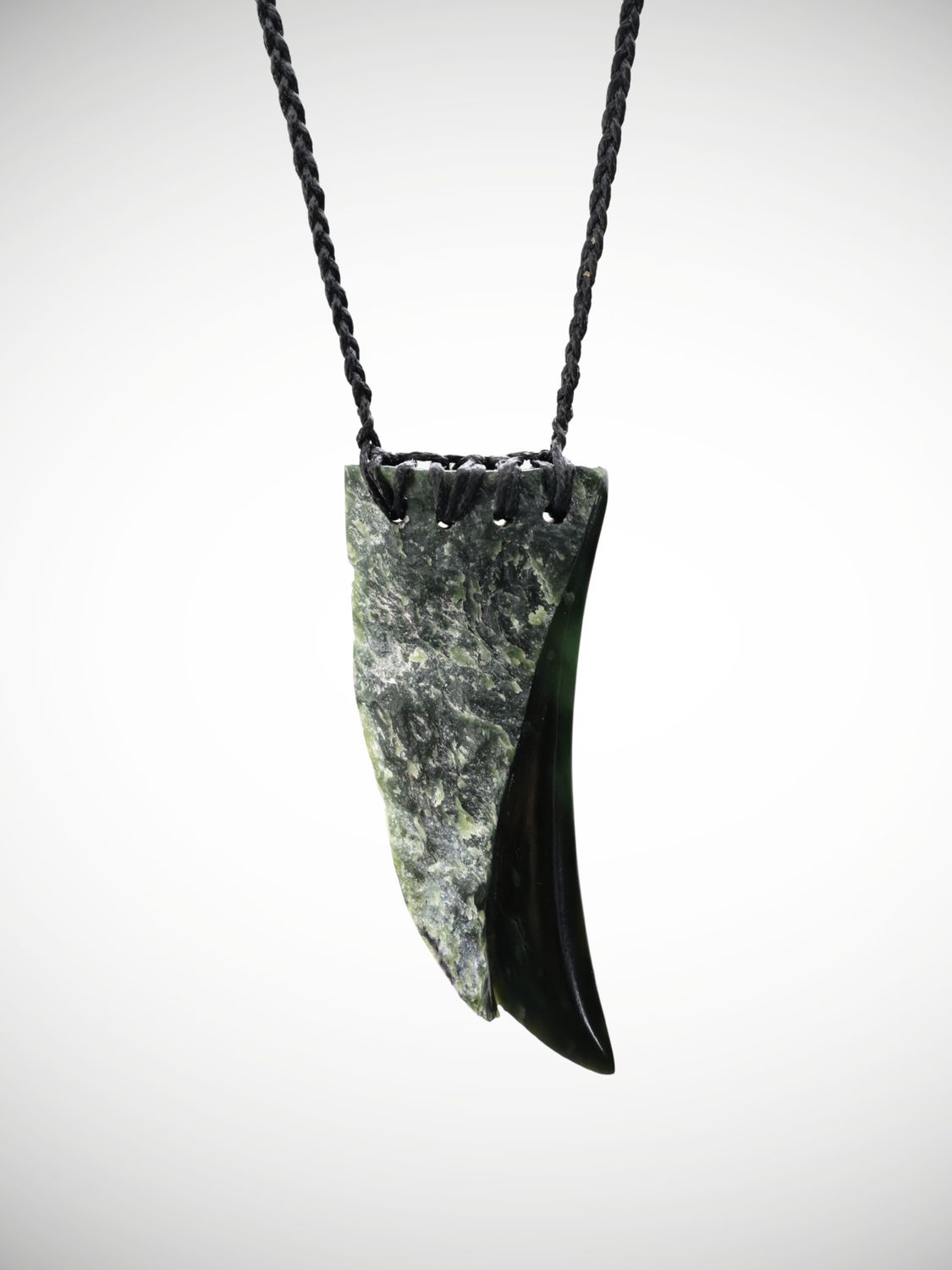 Moko Pounamu Rei Niho Genuine NZ Tangiwai Pounamu Greenstone - Kairara