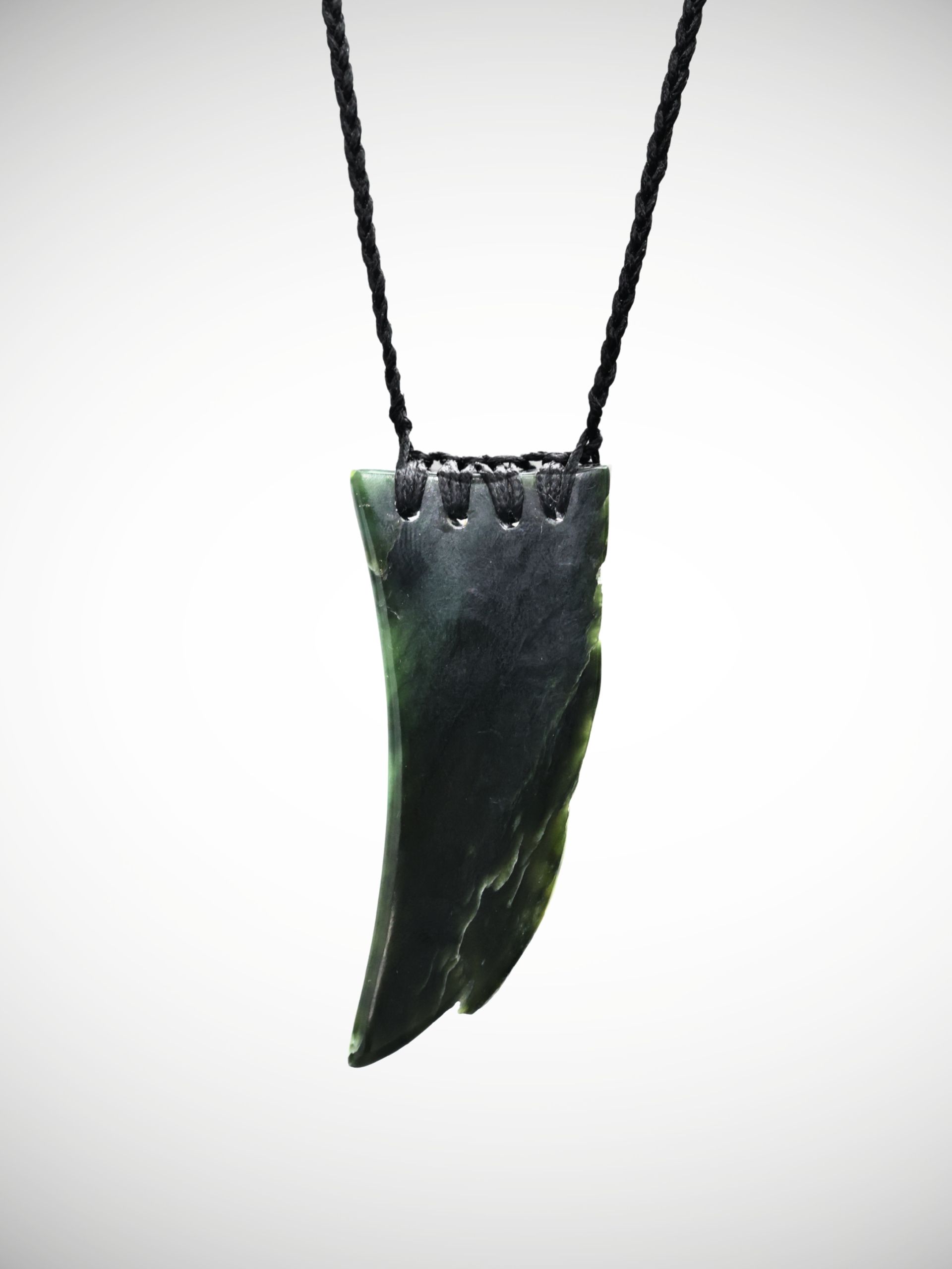 Moko Pounamu Rei Niho Genuine NZ Tangiwai Pounamu Greenstone - Kairara
