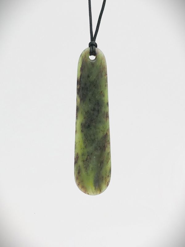 Moko Pounamu Roimata NZ Genuine Hapopo Greenstone - Marawaiwai
