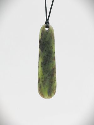 Moko Pounamu Roimata NZ Genuine Hapopo Greenstone - Marawaiwai