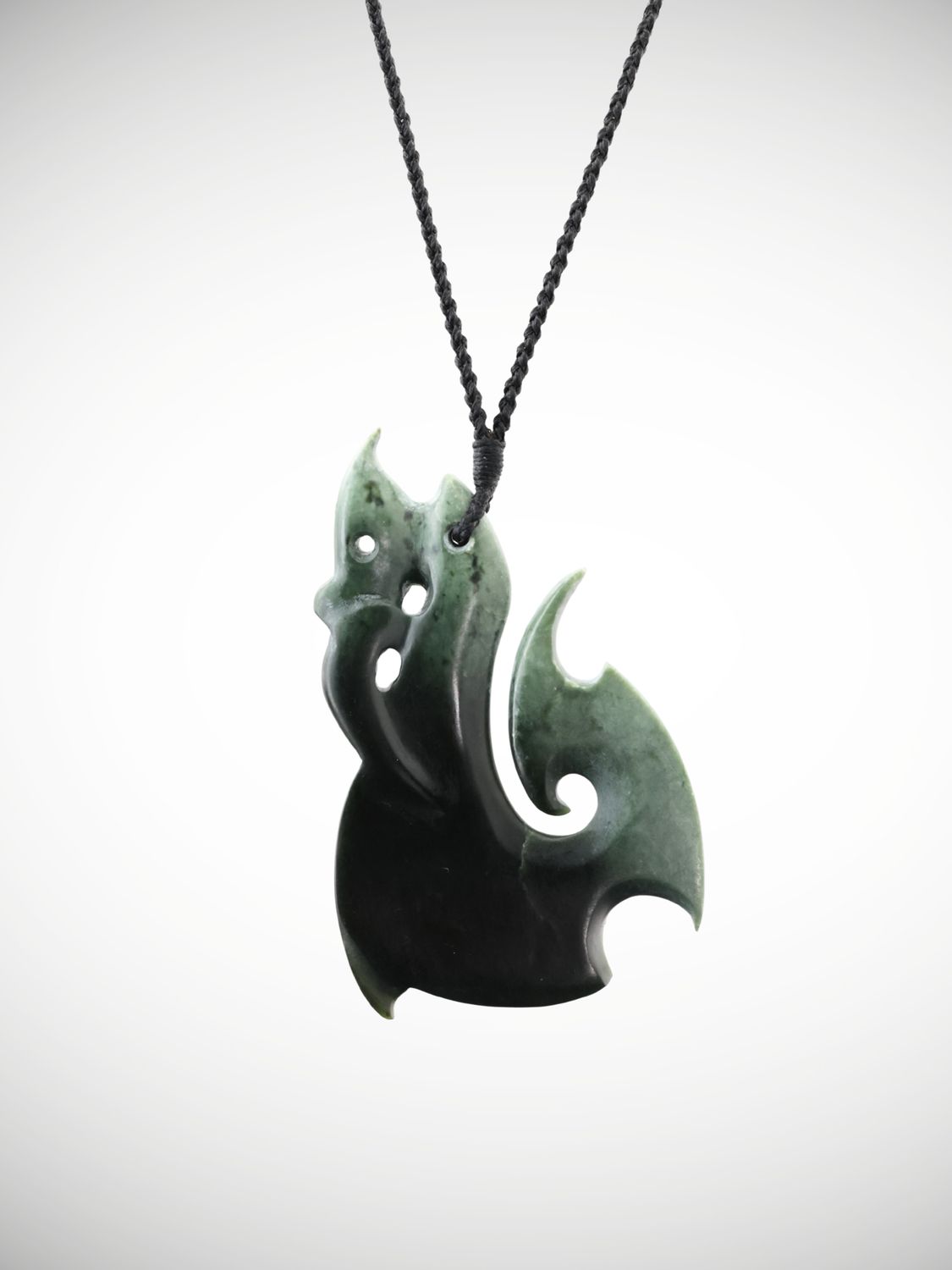 Moko Pounamu Manaia Genuine NZ Kawakawa Greenstone - Mararoa