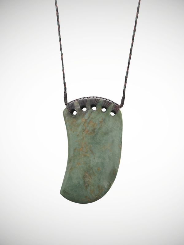 Moko Pounamu Rei Niho NZ Genuine Kahotea Greenstone - Moeroa