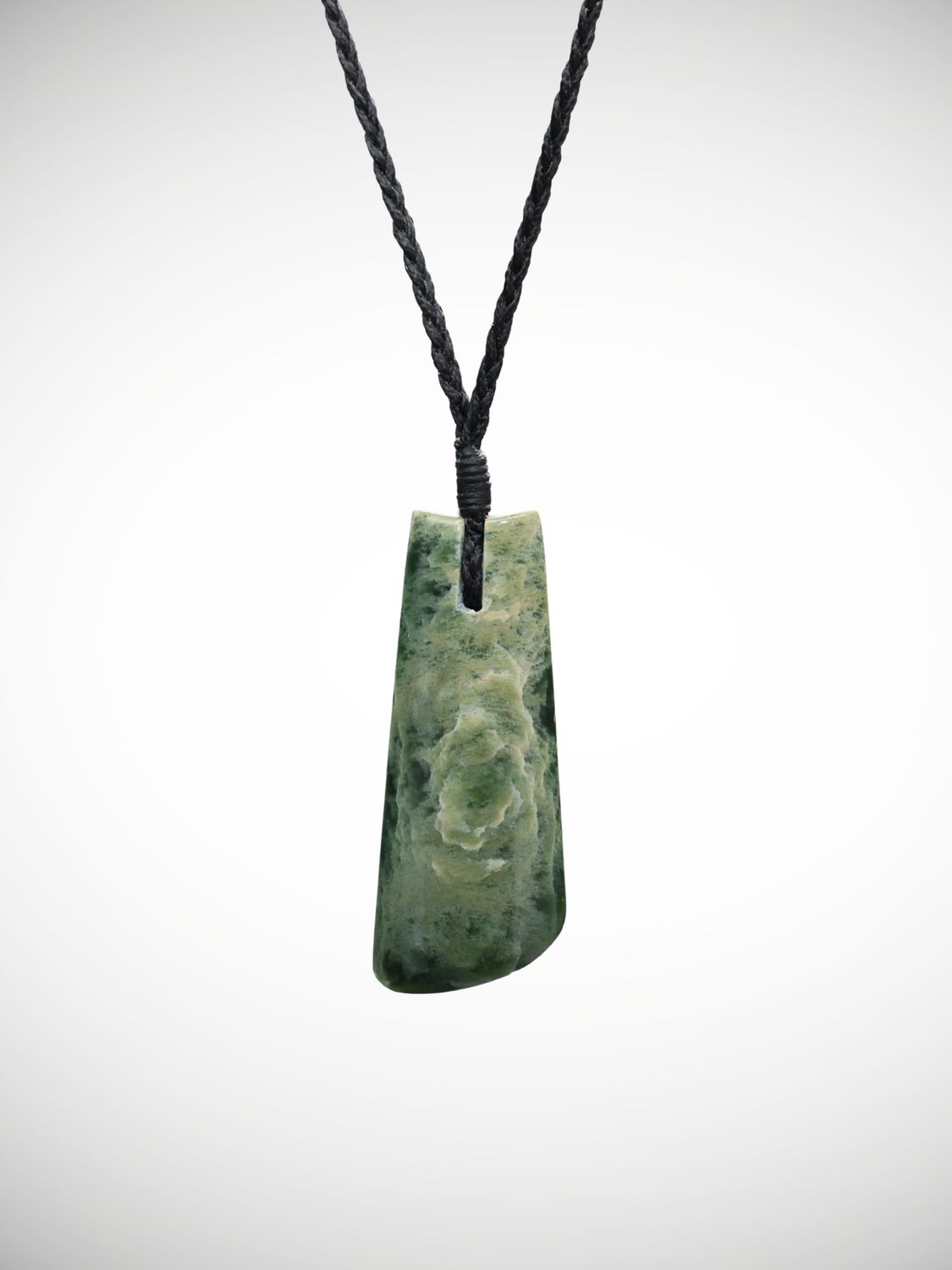 Moko Pounamu Toki Genuine NZ Kahotea Flower Greenstone - Motukauatiiti