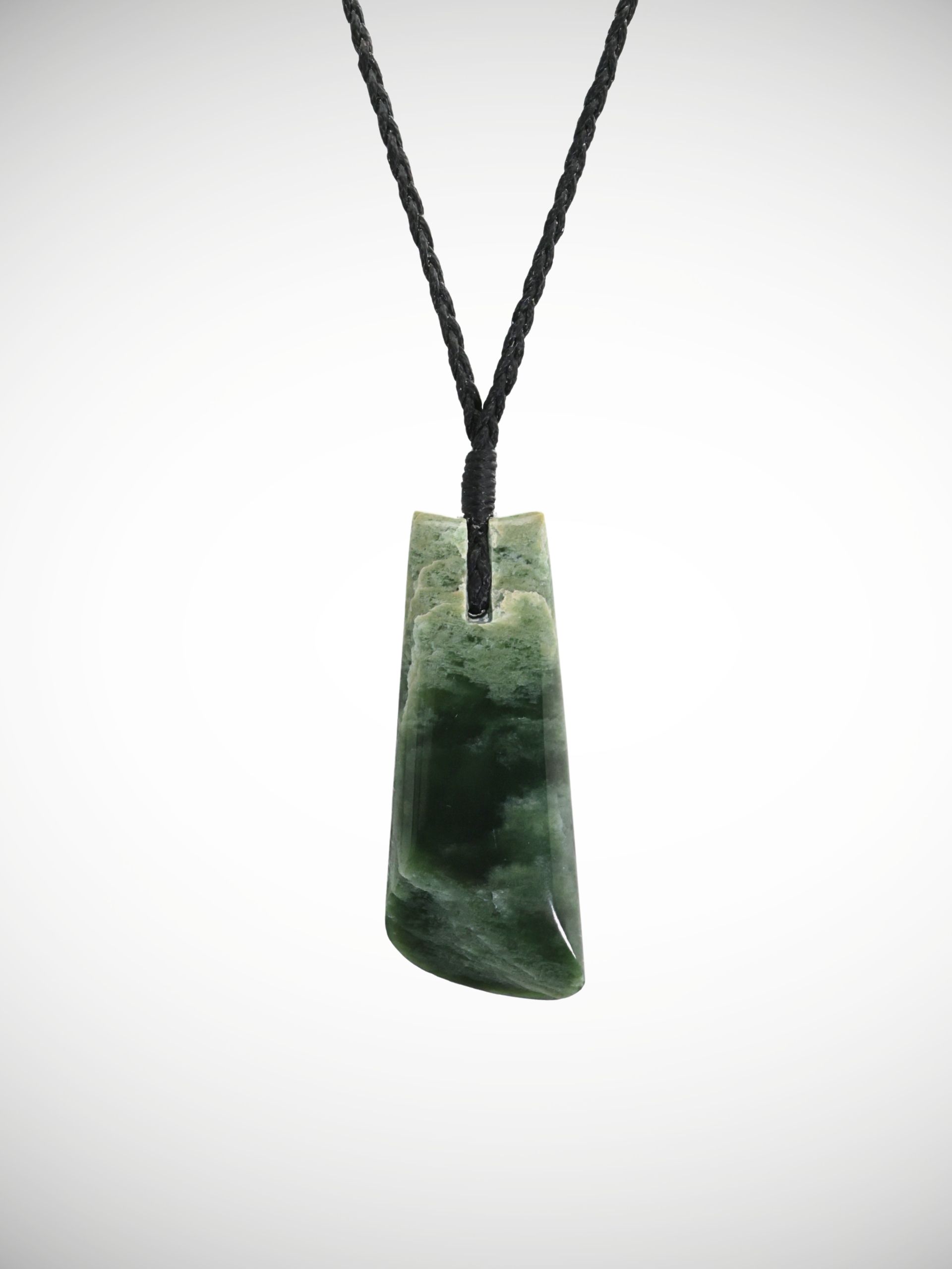 Moko Pounamu Toki Genuine NZ Kahotea Flower Greenstone - Motukauatiiti