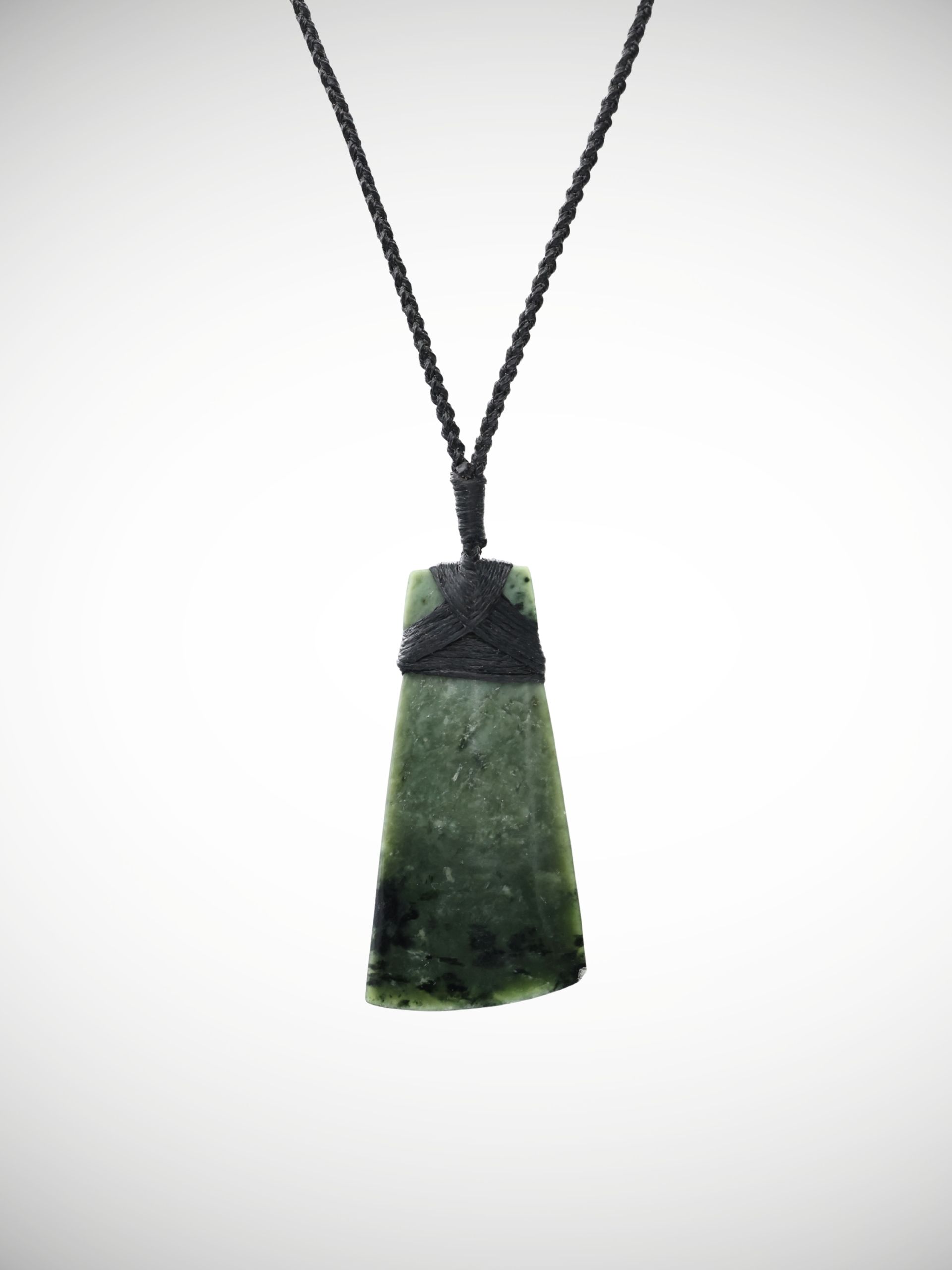 Moko Pounamu Toki Genuine NZ Kawakawa Greenstone - Ohoka