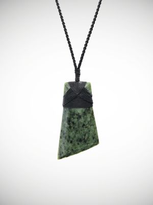 Moko Pounamu Toki NZ Genuine Kokopu Greenstone - Okarae