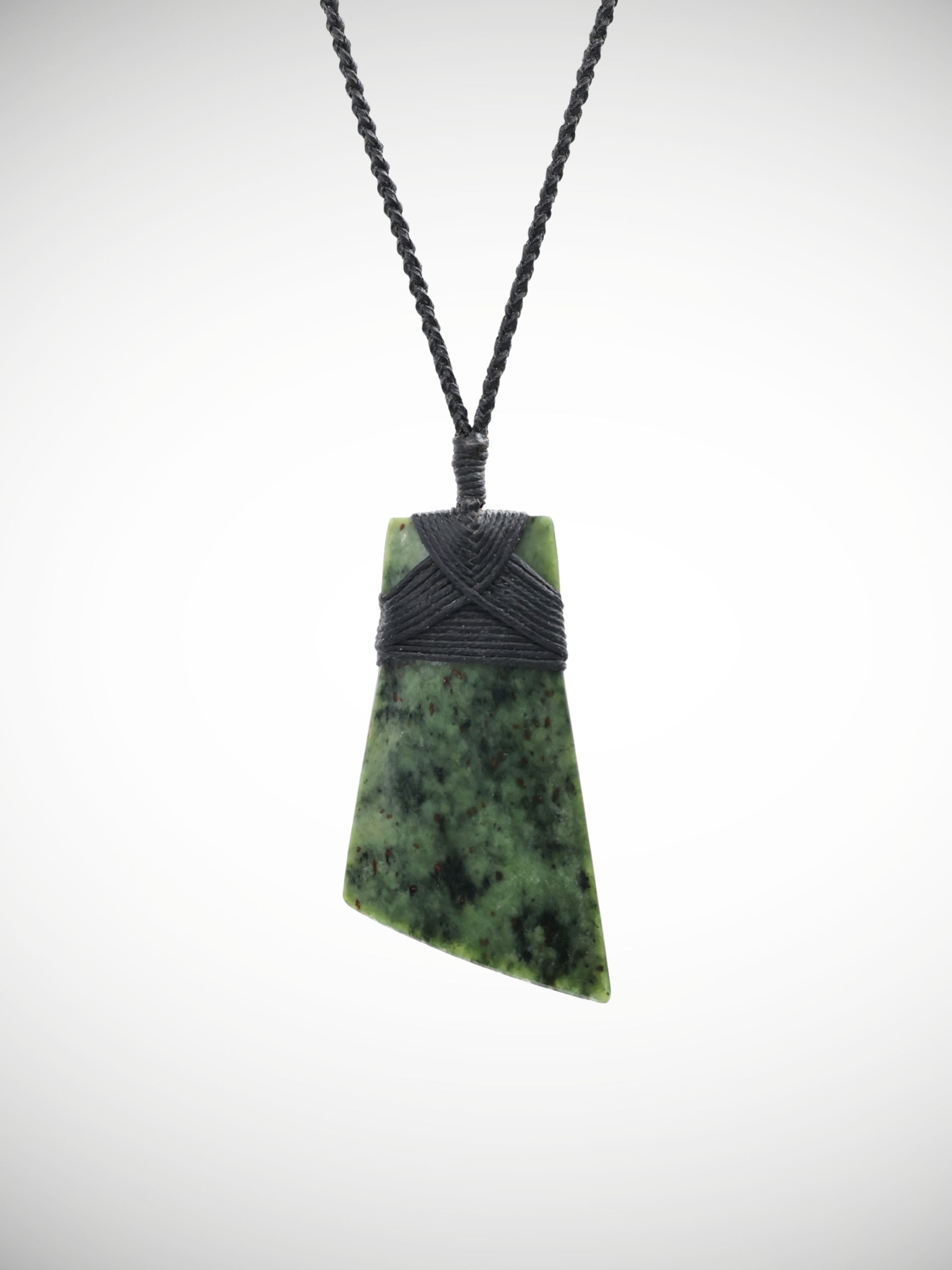 Moko Pounamu Toki NZ Genuine Kokopu Greenstone - Okarae