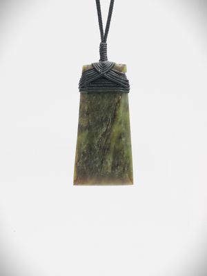 Moko Pounamu Toki NZ Genuine Hapopo Greenstone - Rahiri Moko Pounamu Toki NZ Genuine Hapopo Greenstone - Rahiri