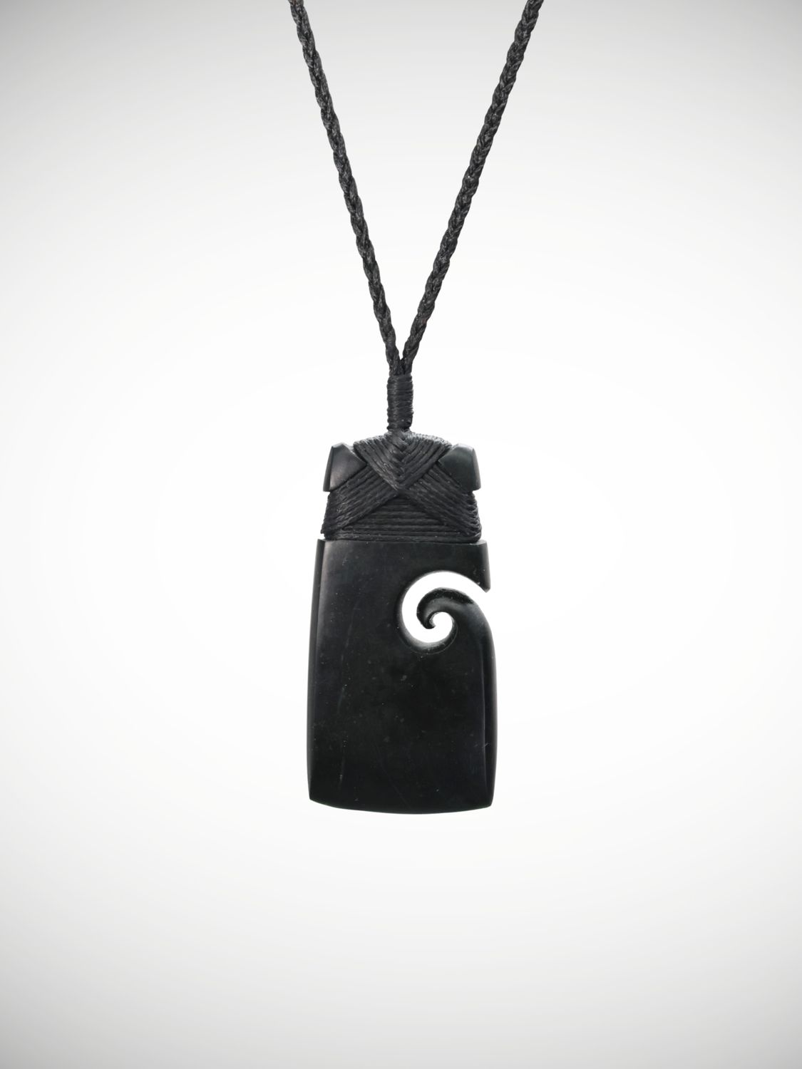 Moko Pounamu Toki with Koru Genuine NZ Kawakawa Greenstone - Omaru